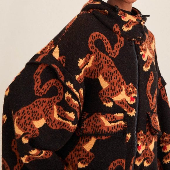 FARM Rio Black Leopards Knit Jacket - Picture 7 of 16